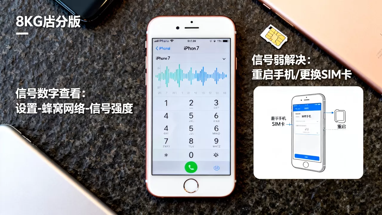 iphone7信号数字怎么看，iphone7信号弱怎么解决