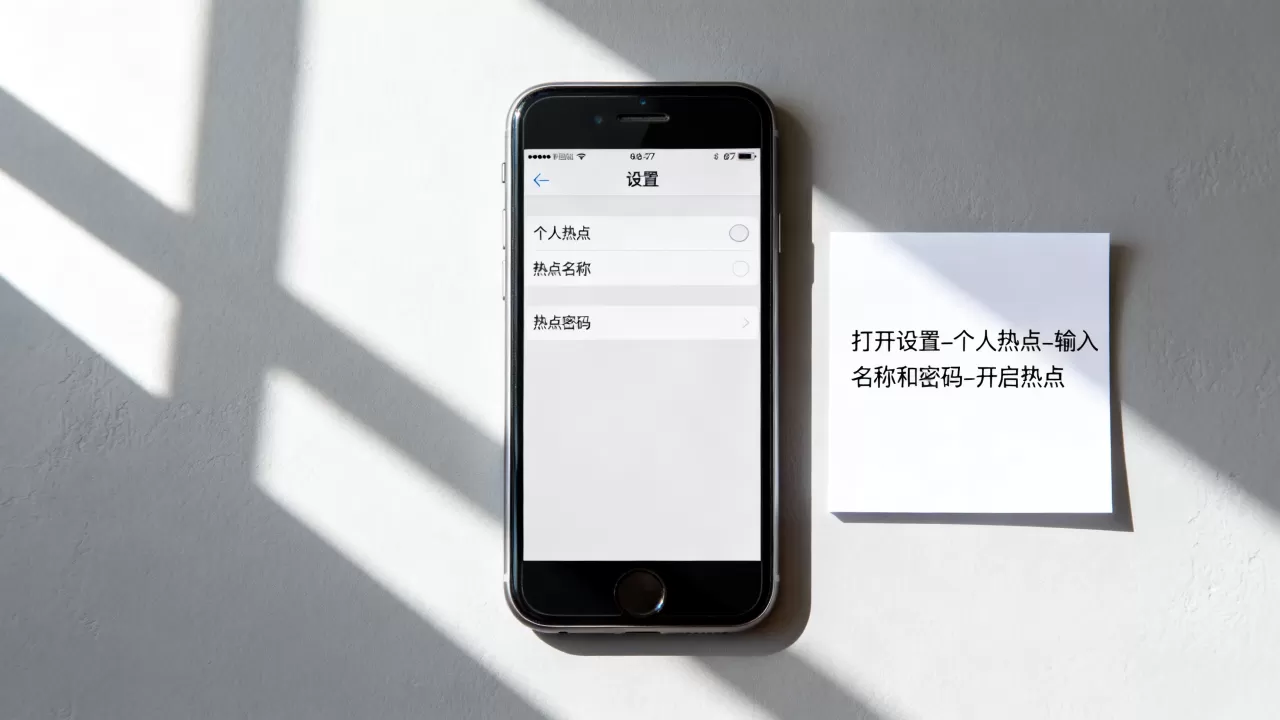 iphone7手机怎么开热点，iphone7手机开热点教程