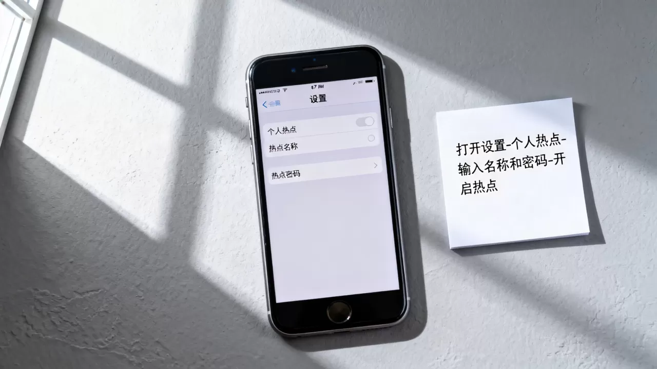 iphone7手机怎么开热点，iphone7手机开热点教程