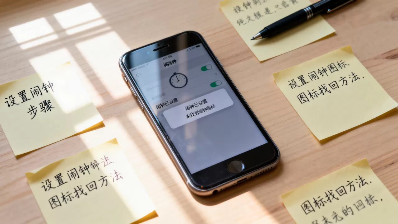 iphone7闹钟图标怎么设置？iphone7闹钟图标不见了