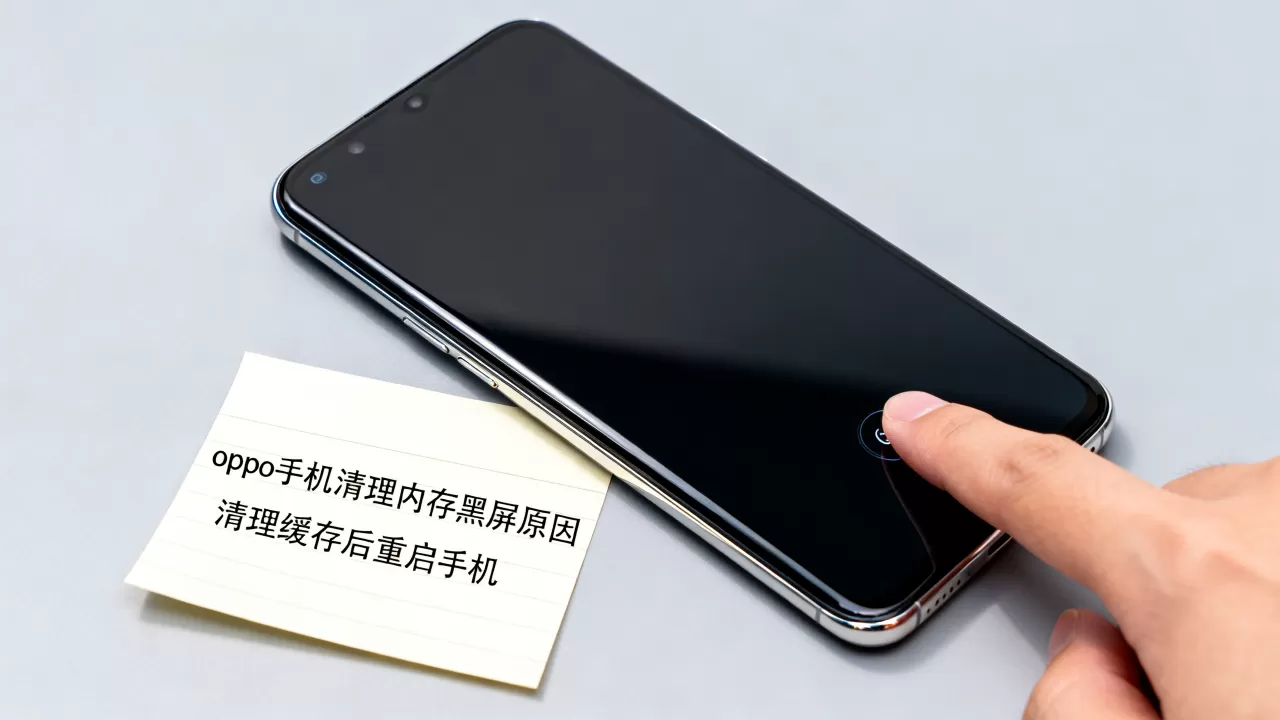 oppo手机按清理内存为什么会黑屏，清理手机内存黑屏怎么办