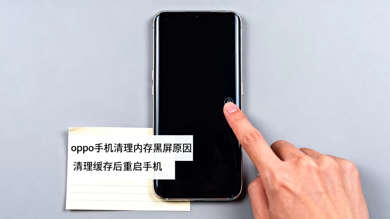 oppo手机按清理内存为什么会黑屏，清理手机内存黑屏怎么办