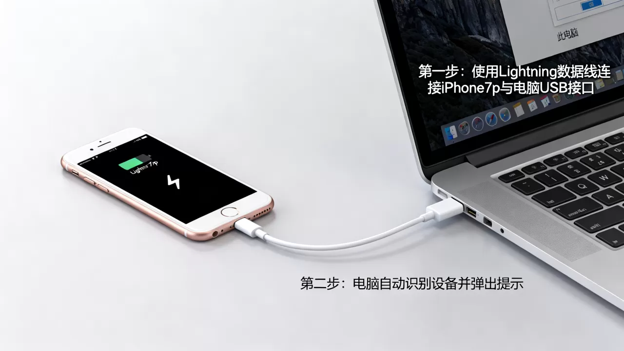 iphone7p怎么连接电脑，iphone7p连接电脑教程