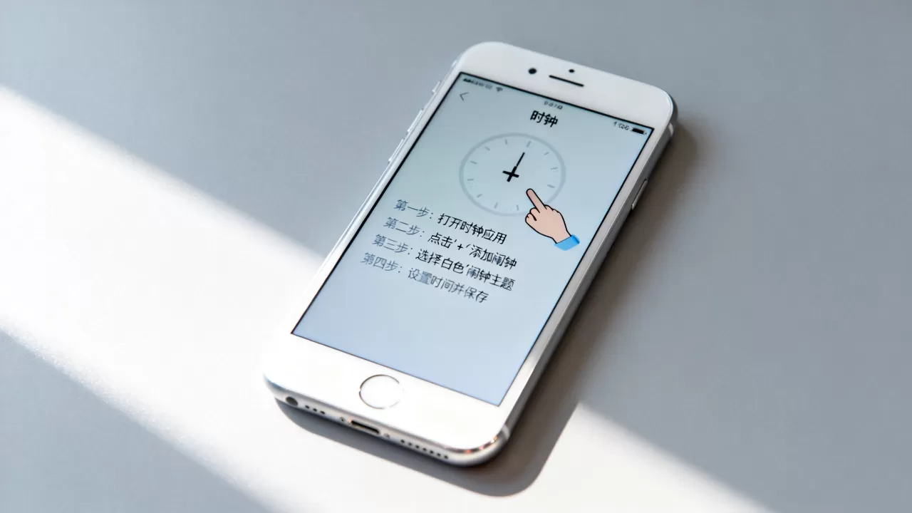 iphone6闹钟怎么调白色，iphone6闹钟设置方法