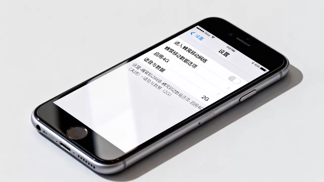 iphone 6s怎么设置2g网络设置，iphone 6s关闭4g开启2g方法