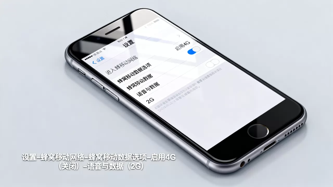 iphone 6s怎么设置2g网络设置，iphone 6s关闭4g开启2g方法