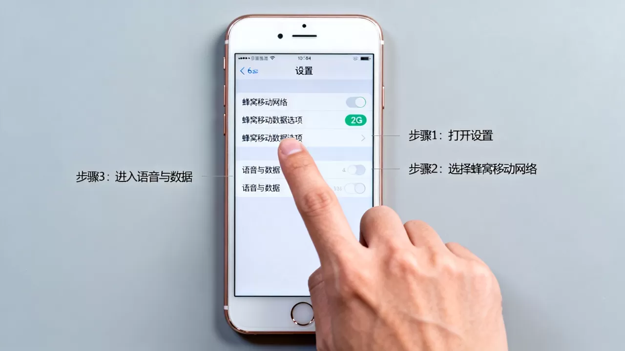 iphone 6s怎么设置2g网，iphone 6s切换2g网络教程