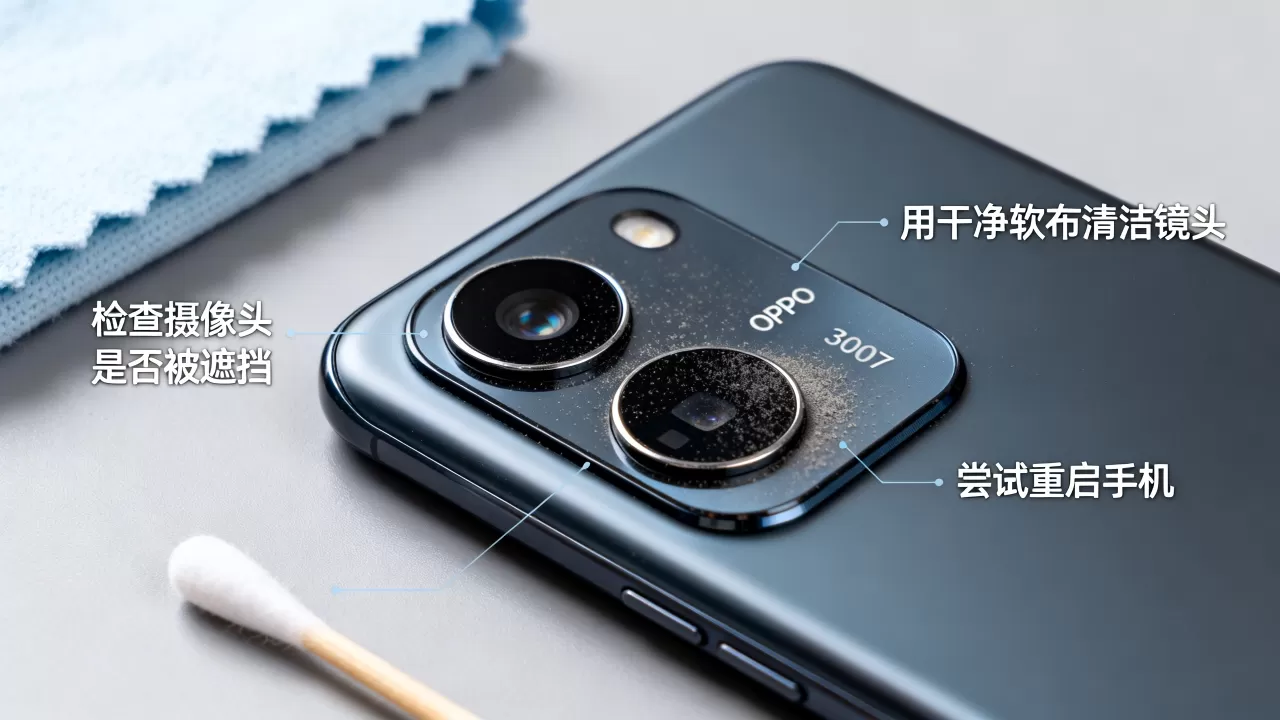 OPPO3007为什么不能照相了，手机摄像头故障解决方法