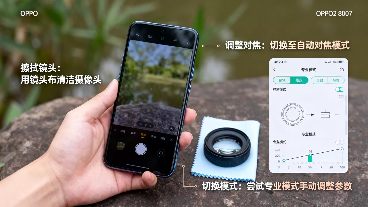 OPPO2 8007相机模糊为什么，手机拍照画面模糊解决方法