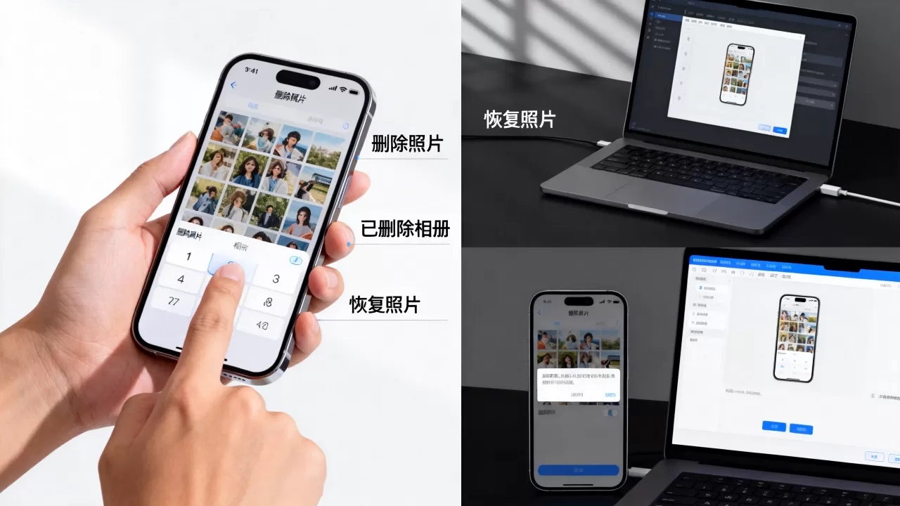 怎么将iphone照片删除，iphone删除照片后怎么恢复