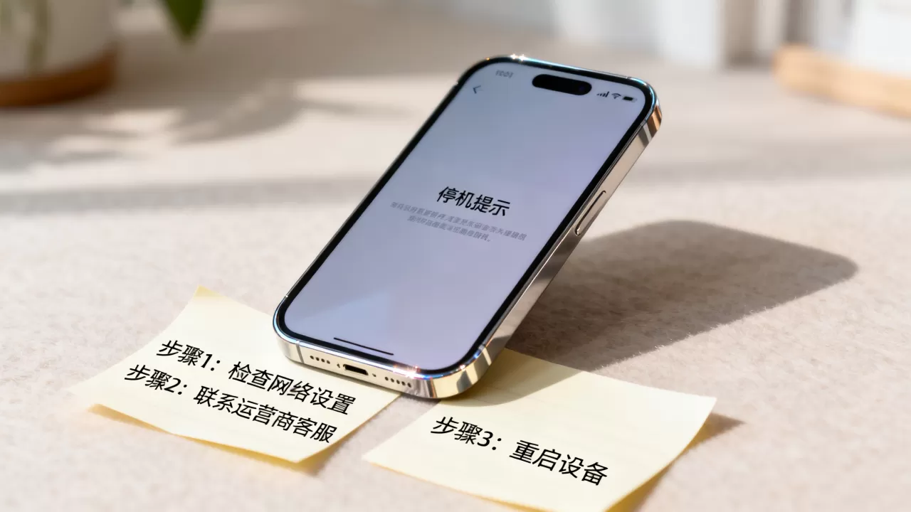 iphone停机了怎么办，iphone突然停机了怎么快速恢复