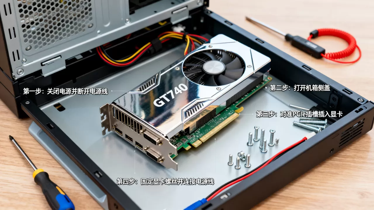 gt740显卡安装，gt740显卡怎么安装