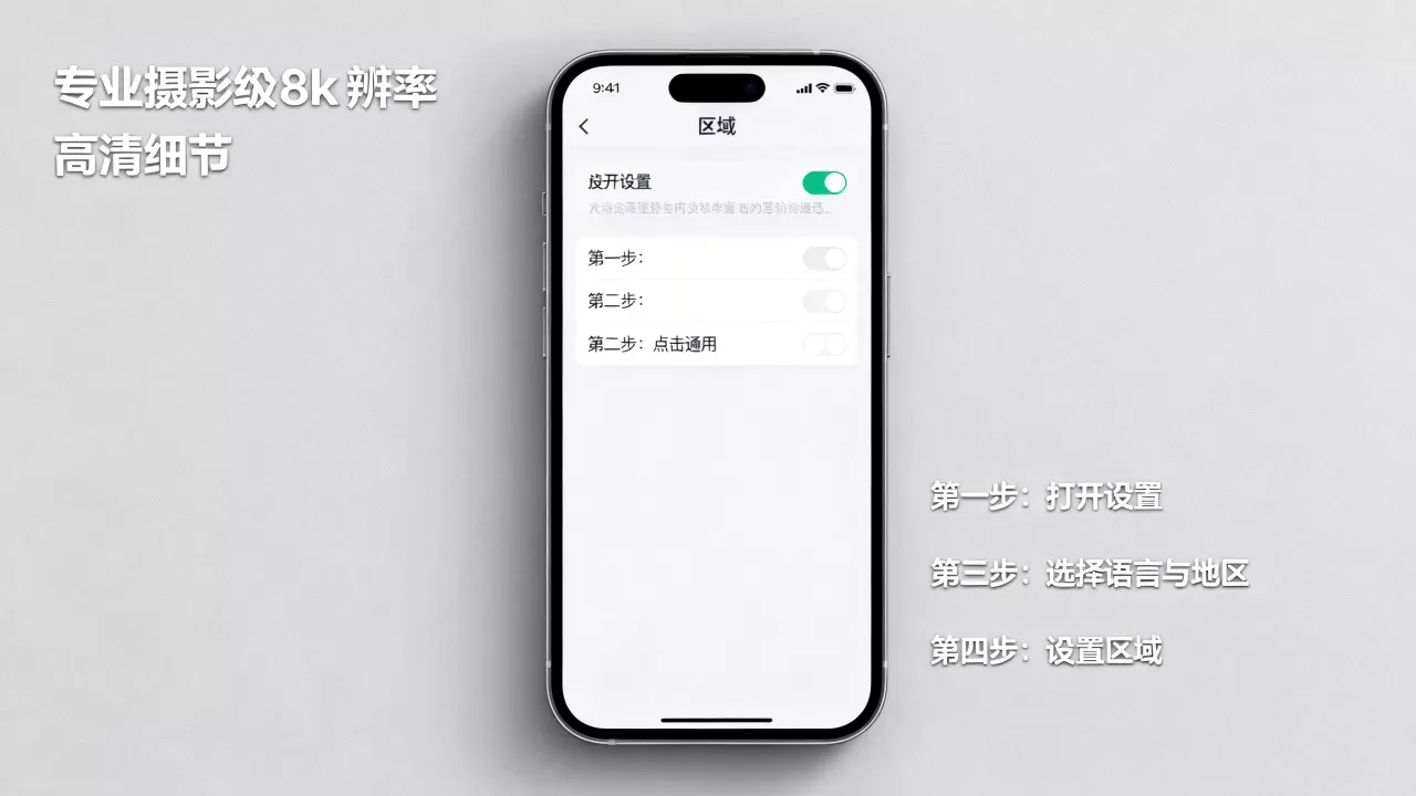 iphone怎么设置区域，iphone设置地区方法
