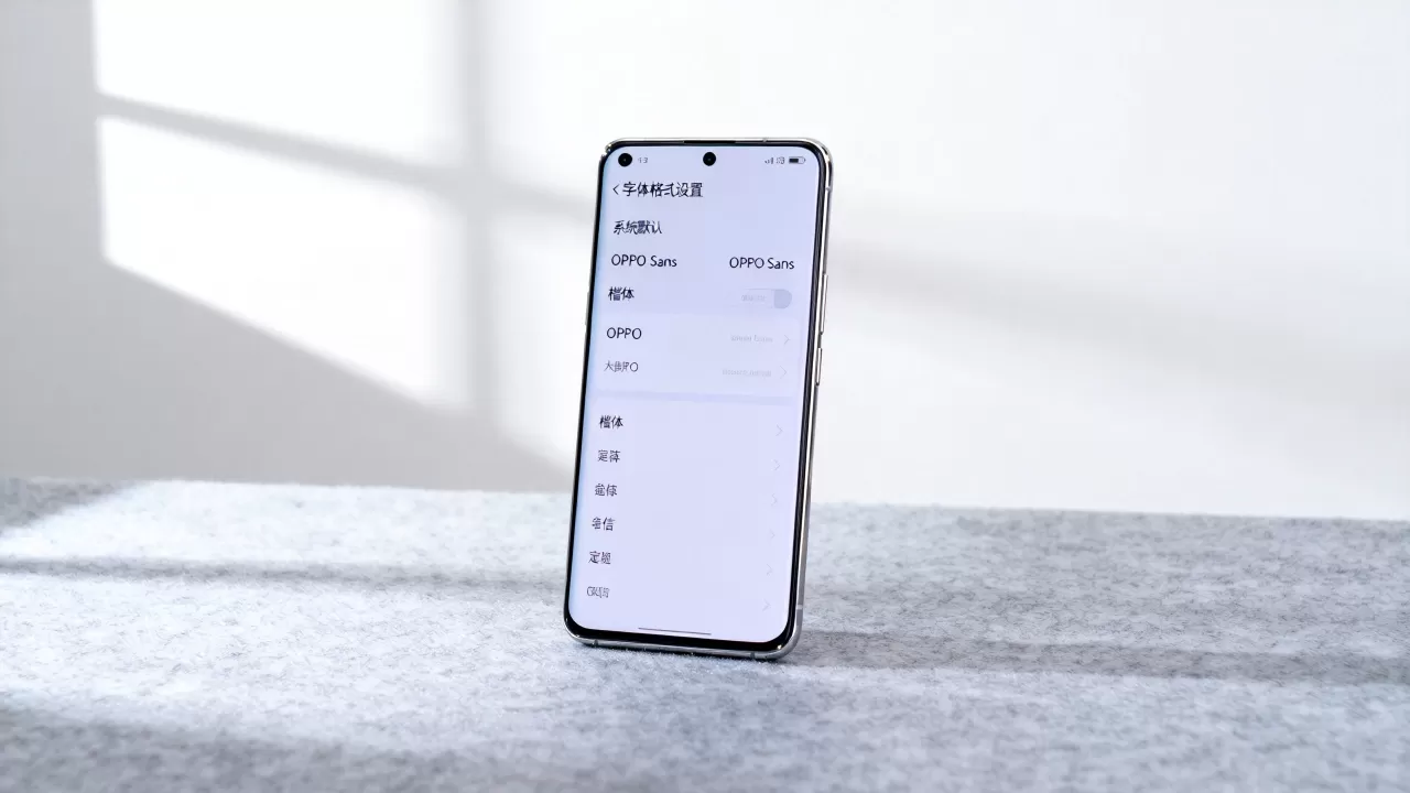 OPPO用什么格式字体，OPPO手机字体格式设置