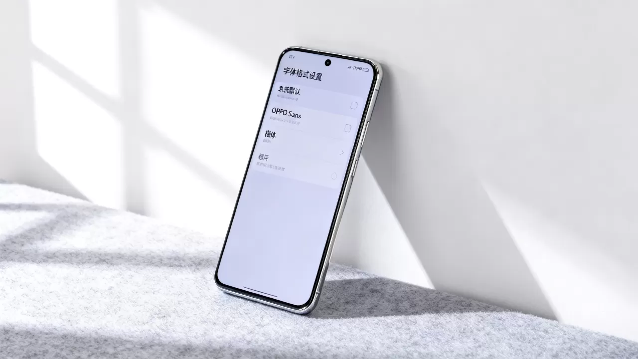 OPPO用什么格式字体，OPPO手机字体格式设置