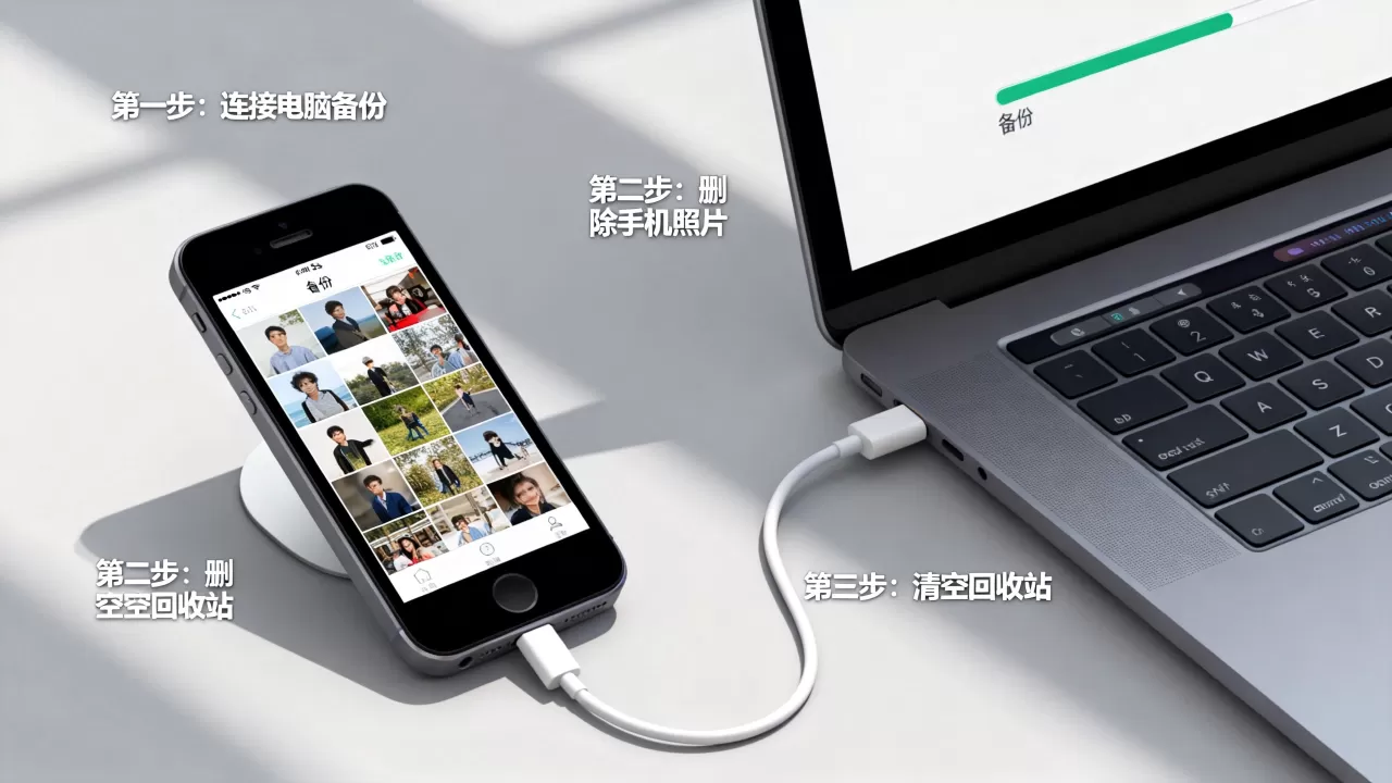 备份iphone5s照片怎么删除，iphone5s照片备份后如何彻底删除