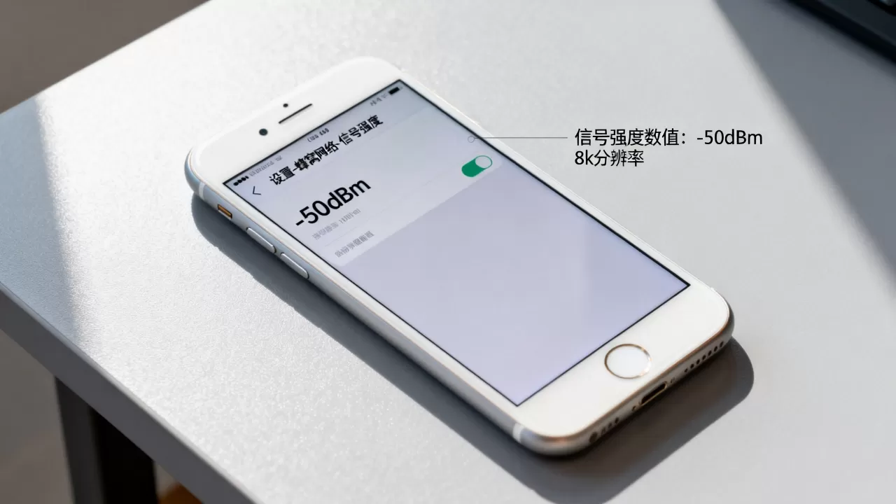 iPhone6数字信号怎么看强弱，手机信号强度怎么看
