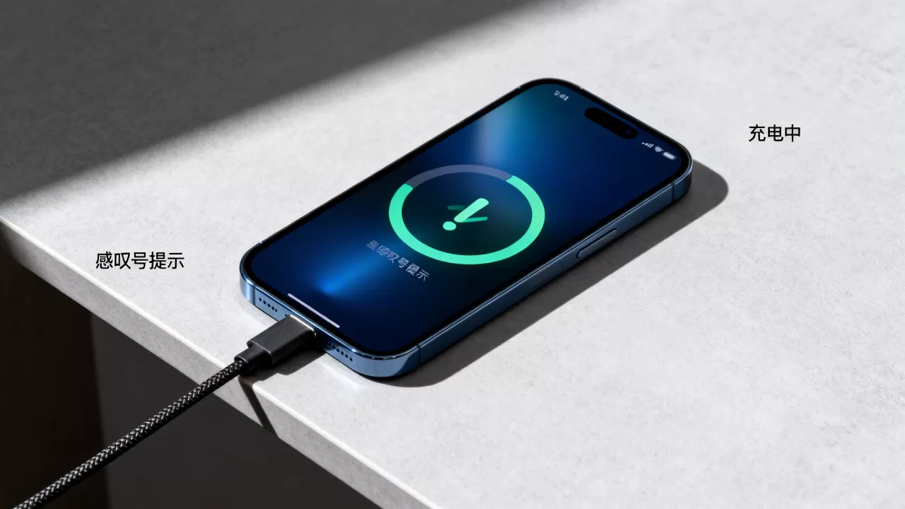 怎么看iphone在充电，iPhone充电时显示感叹号