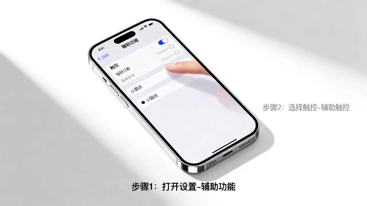 怎么去掉iphone小圆点，iphone小圆点怎么关闭