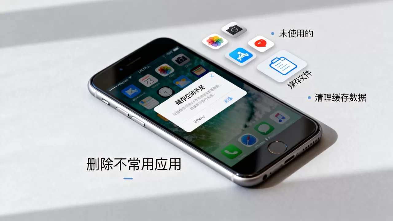 iphone6plus储存空间不足怎么办，iphone6plus清理内存空间方法