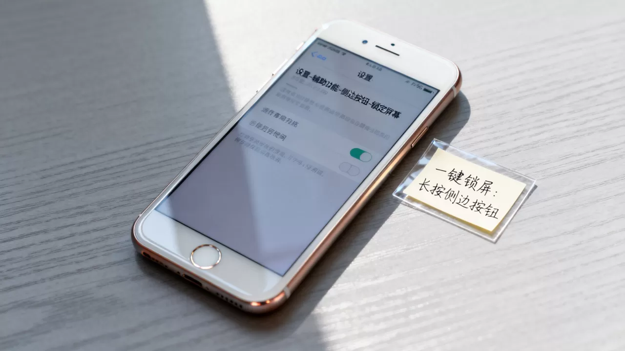 iphone6s怎么一键锁屏，苹果手机快速锁屏方法