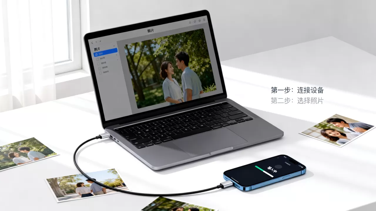 怎么把照片从电脑传到iphone，电脑照片导入iPhone教程