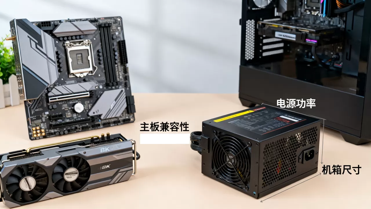 装显卡要看什么？主板兼容性、电源功率与机箱尺寸