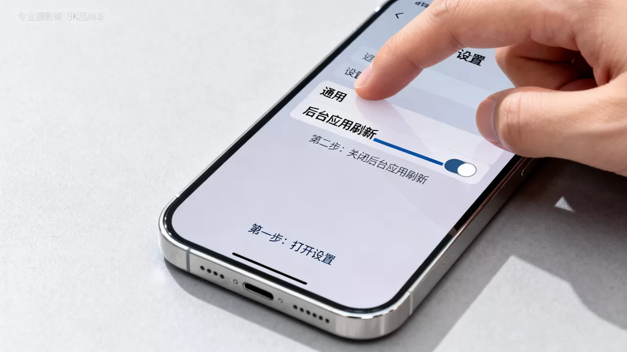 一开机iphone后台怎么关闭，iphone后台应用刷新怎么关闭