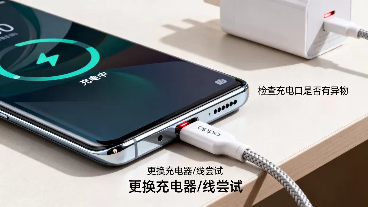 OPPO手机充不进电怎么办，手机充电没反应