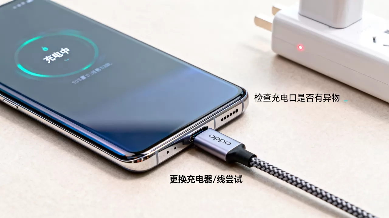 OPPO手机充不进电怎么办，手机充电没反应