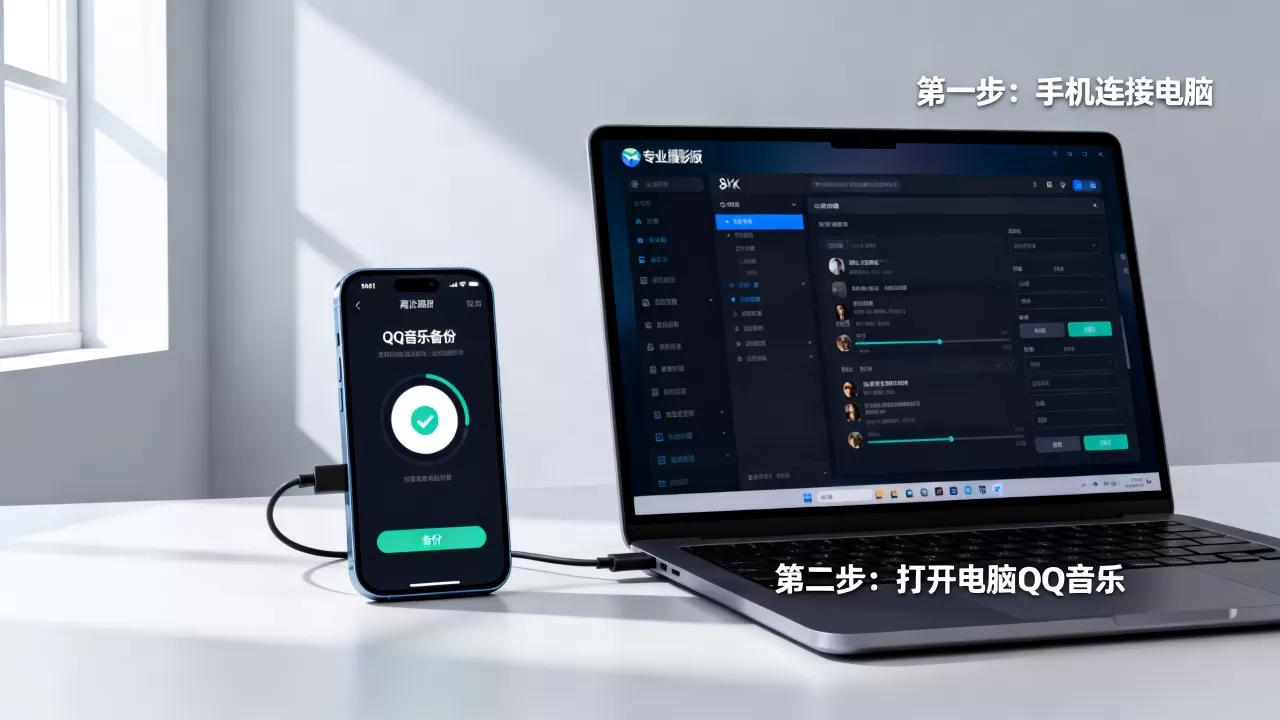 iphone手机qq音乐怎么备份到电脑，iphone手机qq音乐备份到电脑方法