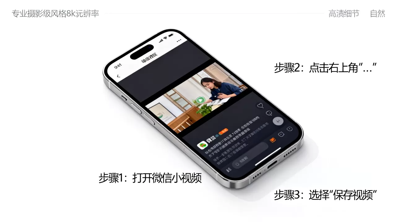 iphone微信小视频怎么保存到手机，iPhone微信视频保存方法