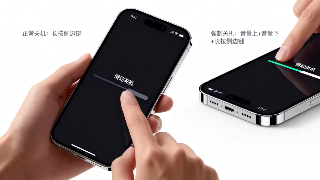 iphone怎么关机，iphone强制关机方法