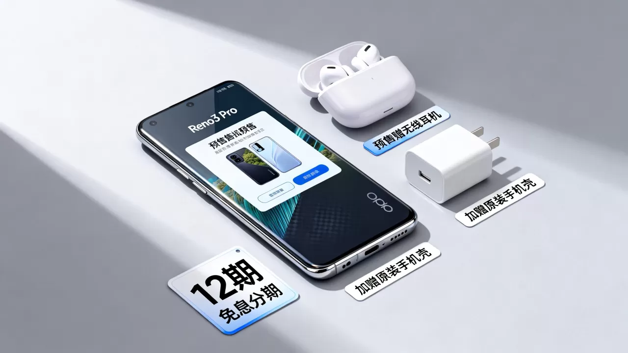 opporeno3pro预售有什么礼，OPPO Reno3 Pro预售赠品及优惠详情