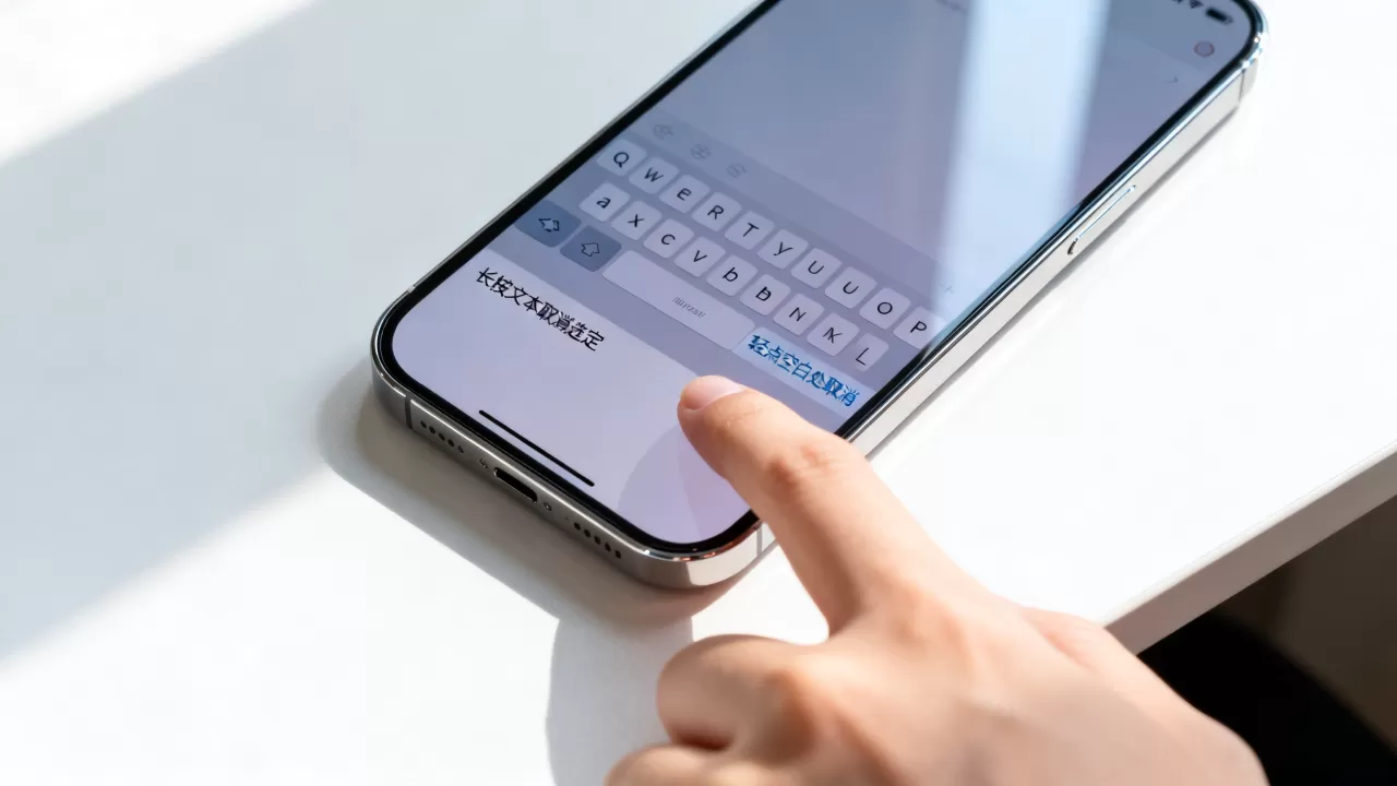 iphone输入法怎么取消选定，iphone输入法选中文本后如何快速取消