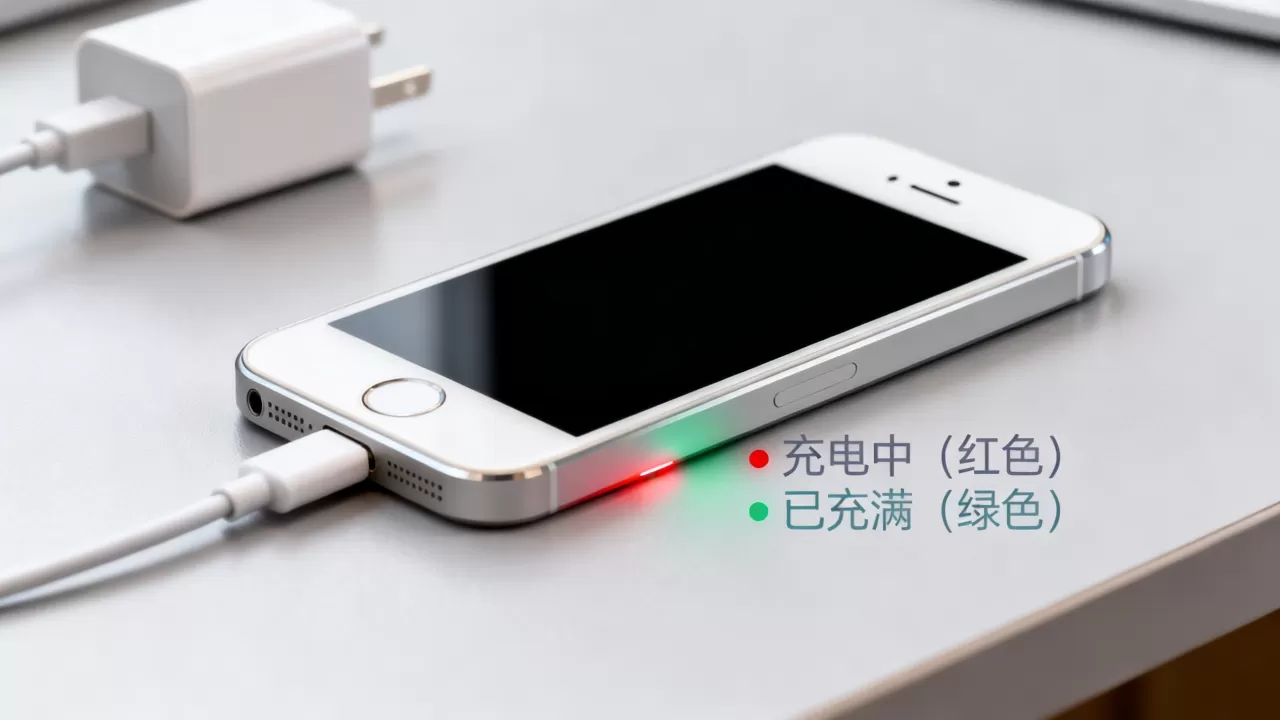 iphone5s充电颜色怎么变色了，iphone5s充电指示灯变色原因