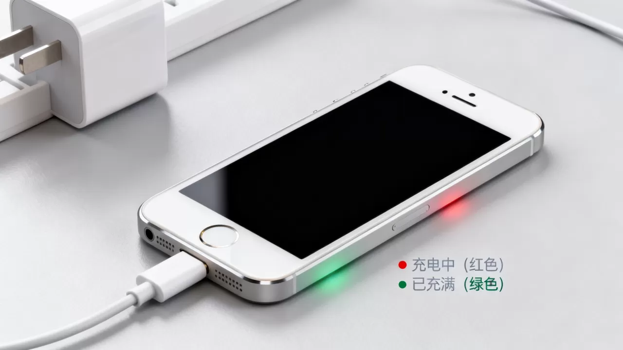 iphone5s充电颜色怎么变色了，iphone5s充电指示灯变色原因