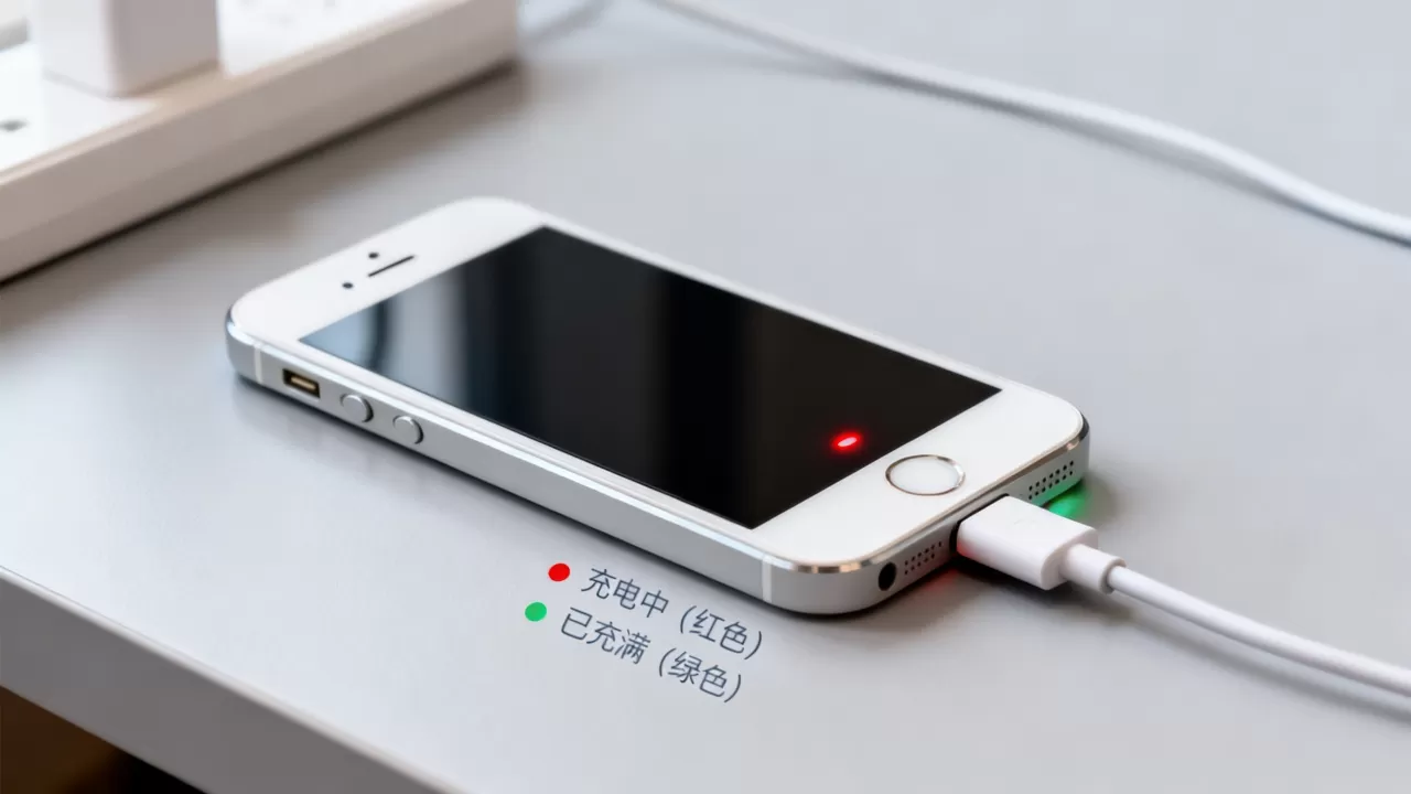 iphone5s充电颜色怎么变色了，iphone5s充电指示灯变色原因