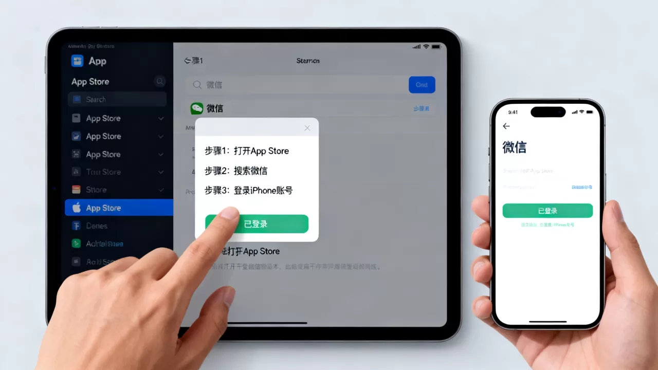 ipad怎么装iphone微信，iPad微信怎么安装