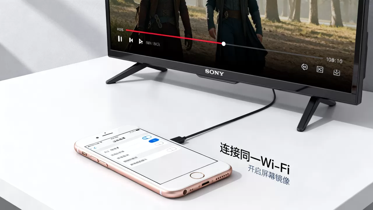 iphone6怎么在sony电视上放电影，iphone6投屏到索尼电视
