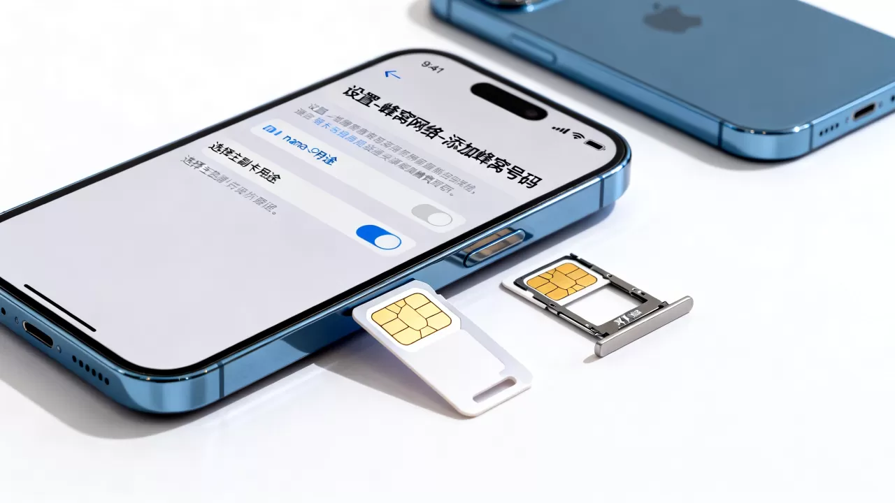 iphone sim卡应用程序怎么选择，iPhone双卡双待怎么设置