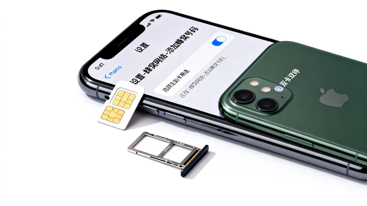 iphone sim卡应用程序怎么选择，iPhone双卡双待怎么设置