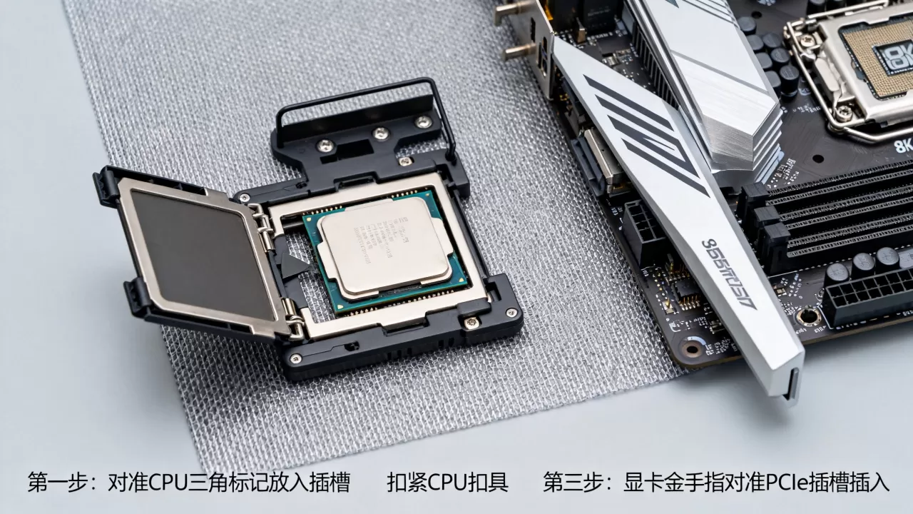 组装电脑CPU和显卡怎么装?组装电脑CPU和显卡教程 组装电脑CPU和显卡怎么装?组装电脑CPU和显卡教程