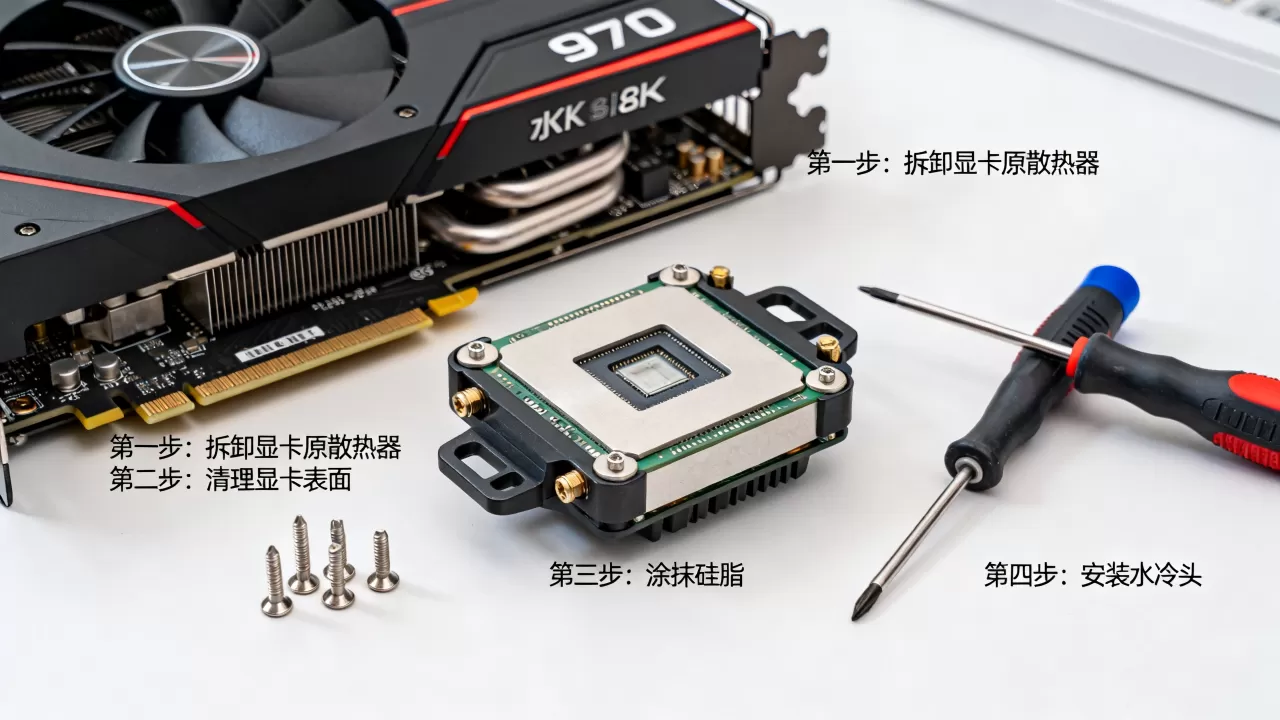 970显卡水冷头怎么安装，970显卡水冷头安装教程