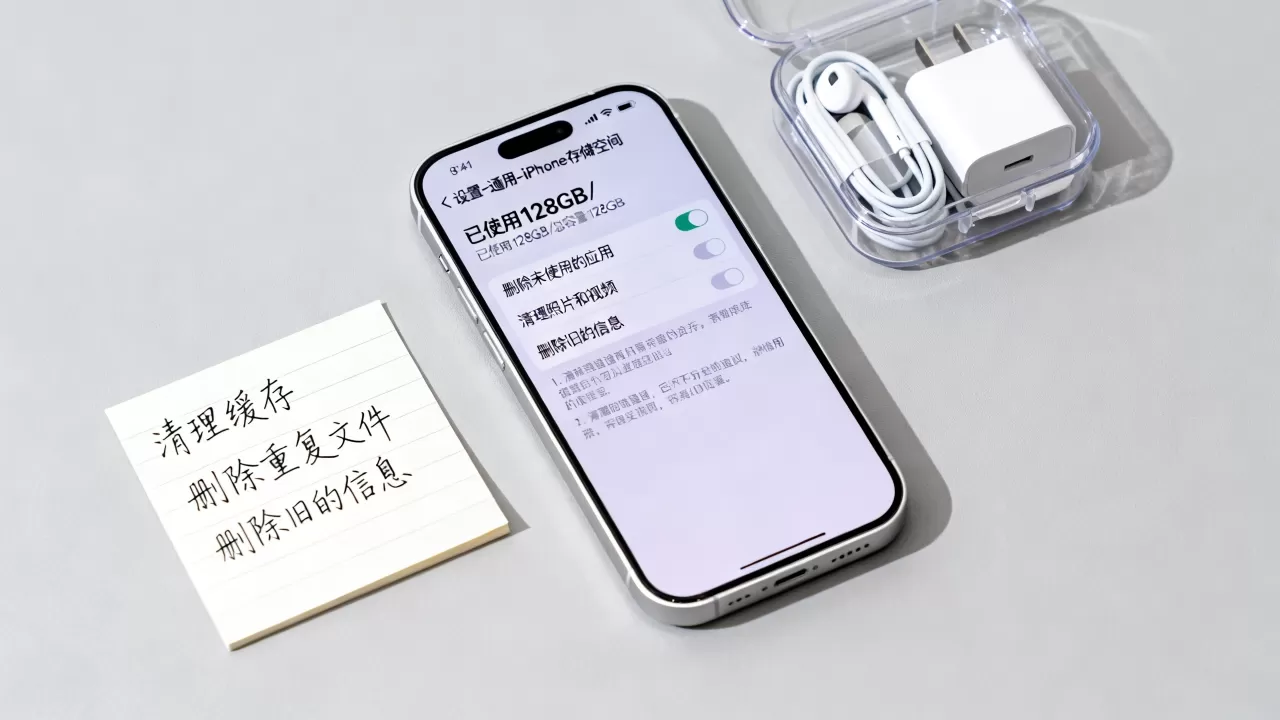 iphone磁盘空间不足怎么办，iphone清理磁盘空间