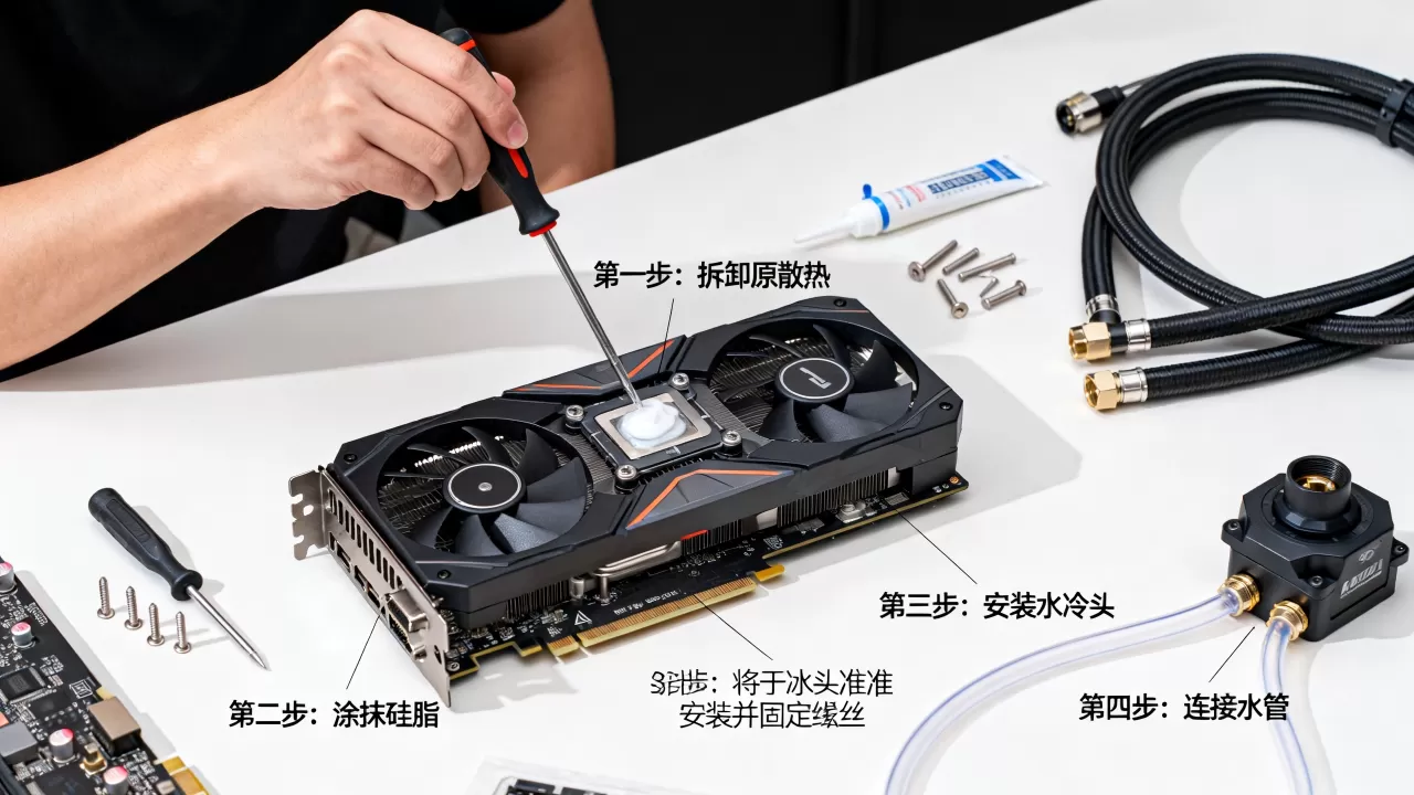 显卡冷头怎么安装,水冷头安装教程 显卡冷头怎么安装,水冷头安装教程