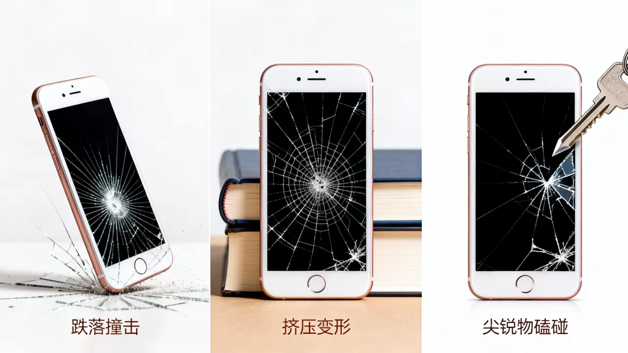 iphone6怎么才会屏裂，苹果手机屏幕碎裂原因