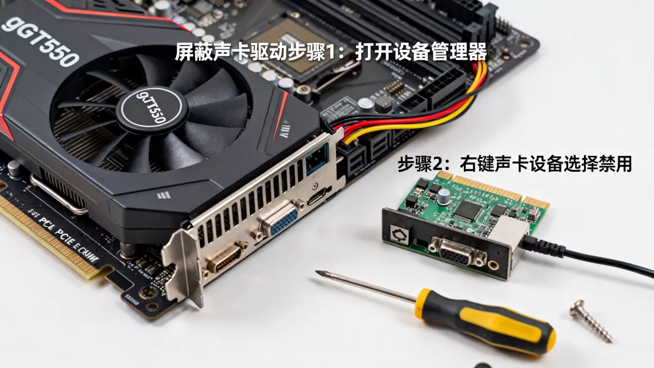 屏蔽显卡声卡gtx550，gtx550屏蔽声卡驱动教程