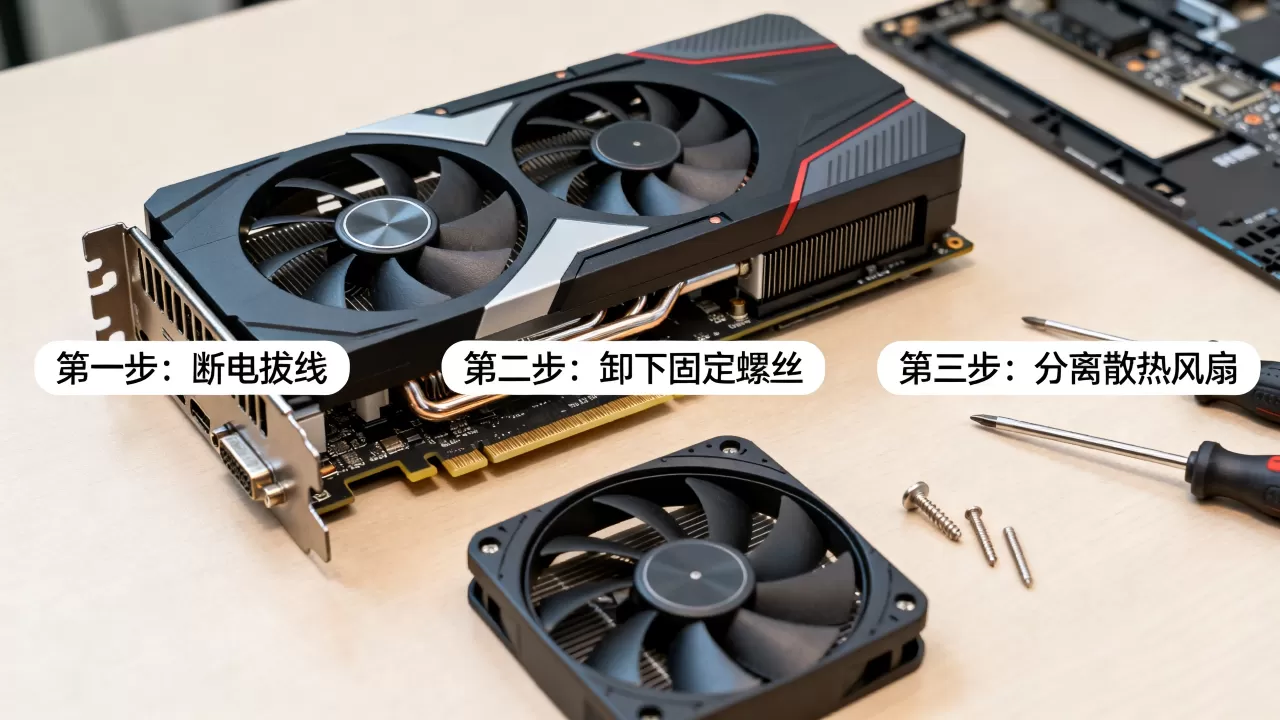 显卡散热风扇怎么拆？显卡风扇拆卸教程