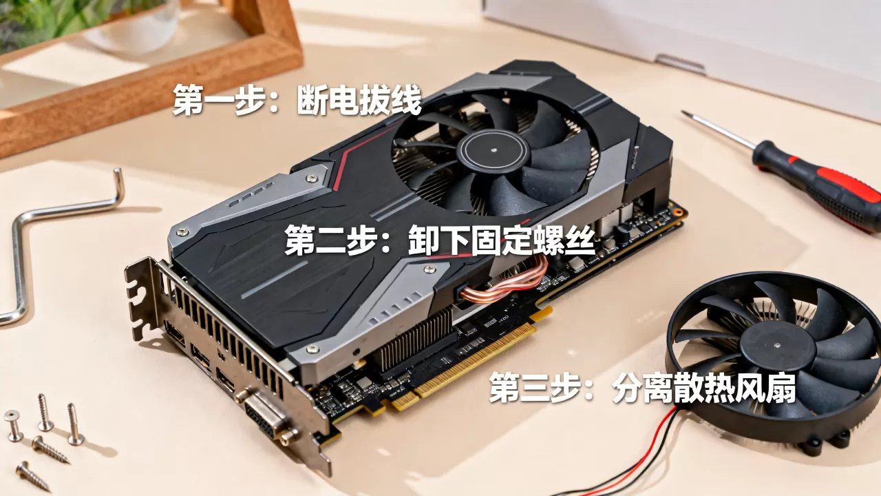 显卡散热风扇怎么拆？显卡风扇拆卸教程